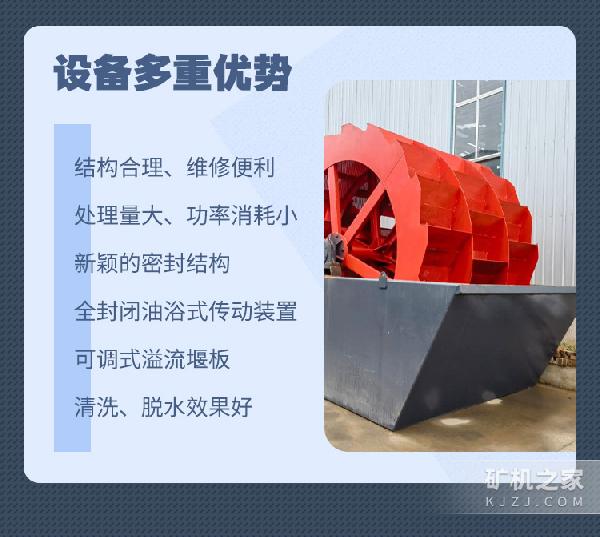 XS系列輪式洗砂機優勢