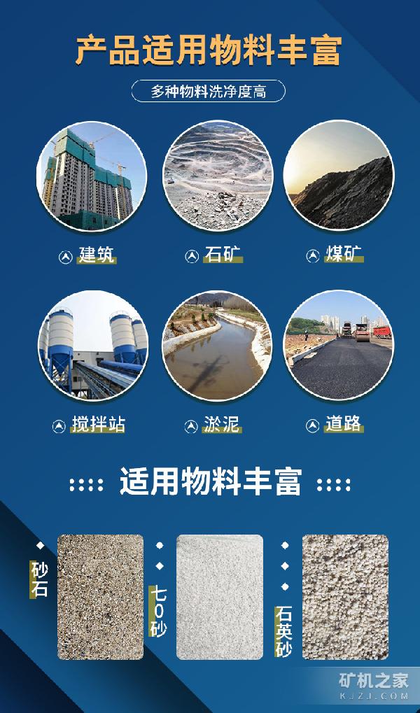 輪斗洗砂機適用范圍