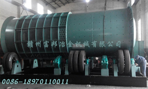 礦石滾筒洗礦機，雙軸圓筒式洗沙機