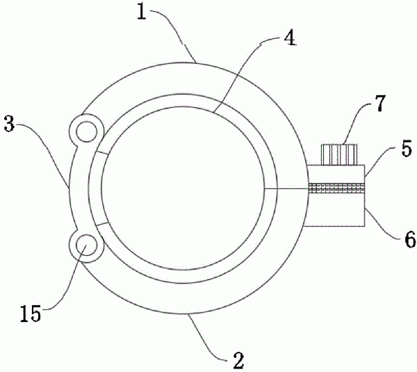 便于安裝的管磨機與袋式收塵器鎖扣結構