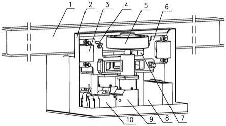 煤礦吊軌式巡檢機器人用雙機驅動式行走裝置及用法的制作方法