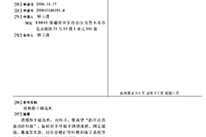 鐵精粉干磁選機