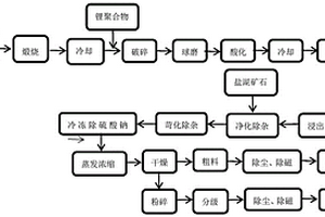 用鋰輝石、鋰聚合物和鹽湖礦石混合生產單水氫氧化鋰的工藝