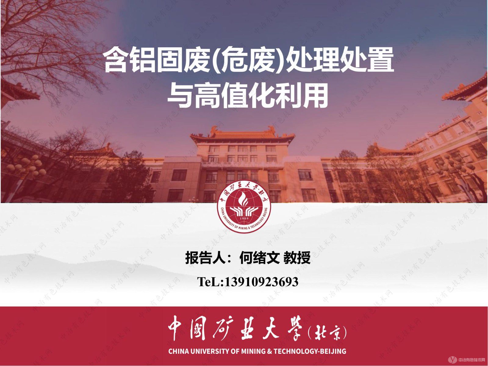 含鋁固廢(危廢)處理處置 與高值化利用