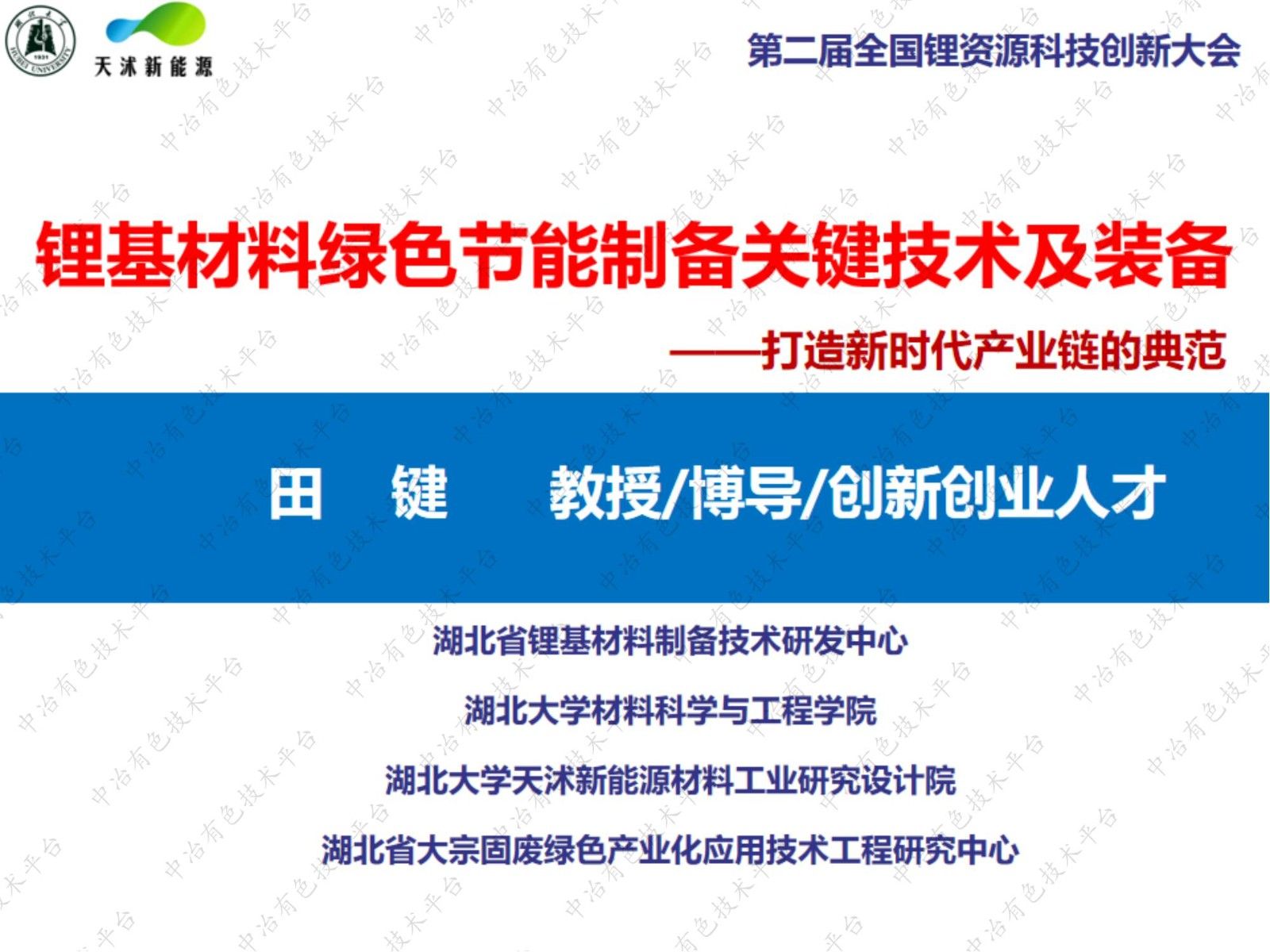 鋰基材料綠色節能制備關鍵技術及裝備——打造新時代產業鏈的典范