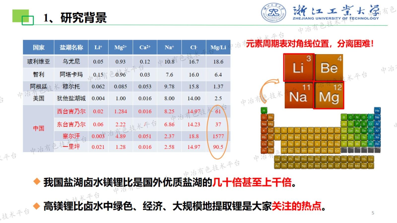 鹽湖提鋰和廢舊鋰電池回收關鍵技術研發