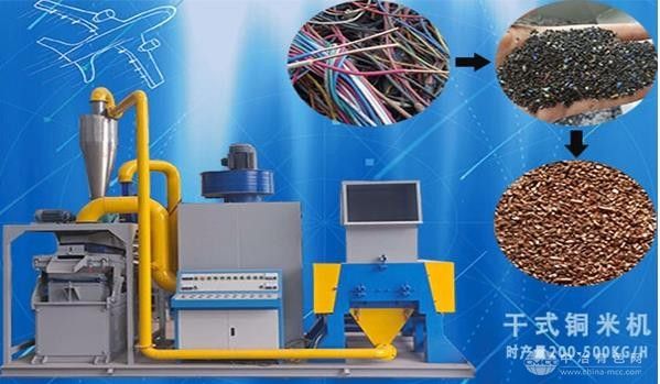 干式銅米機廢電線處理設備
