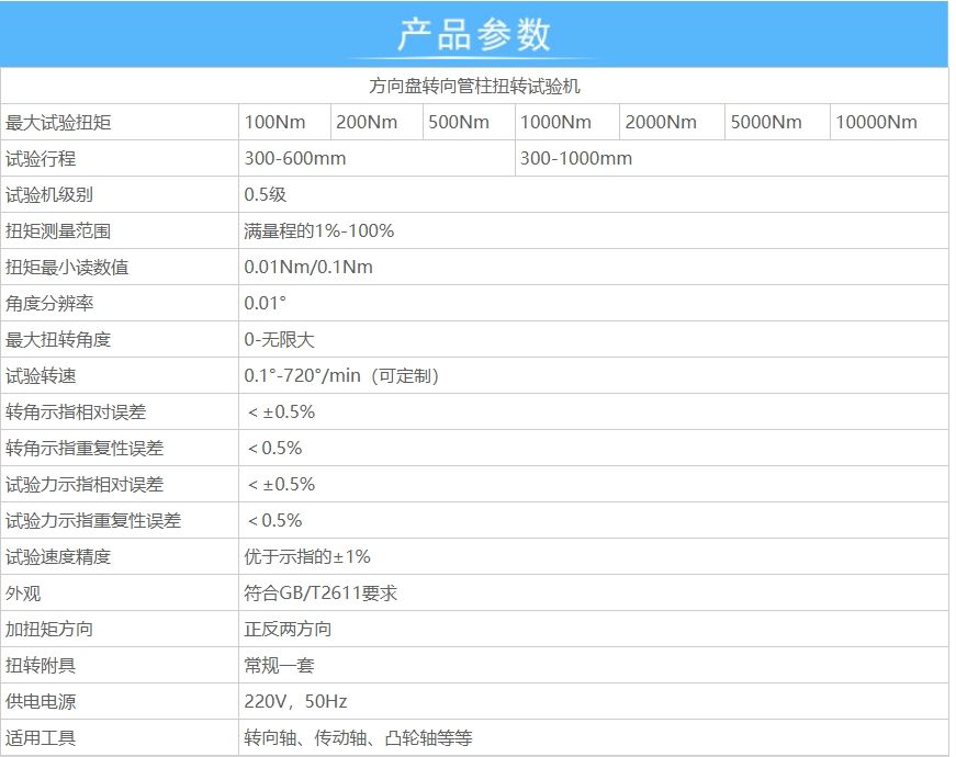 轉向軸試驗機